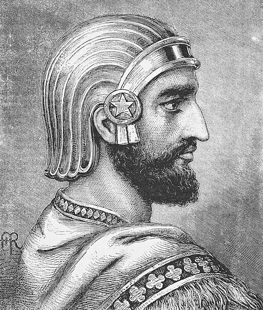 Winged genius relief from Pasargadae, associated with Cyrus the Great