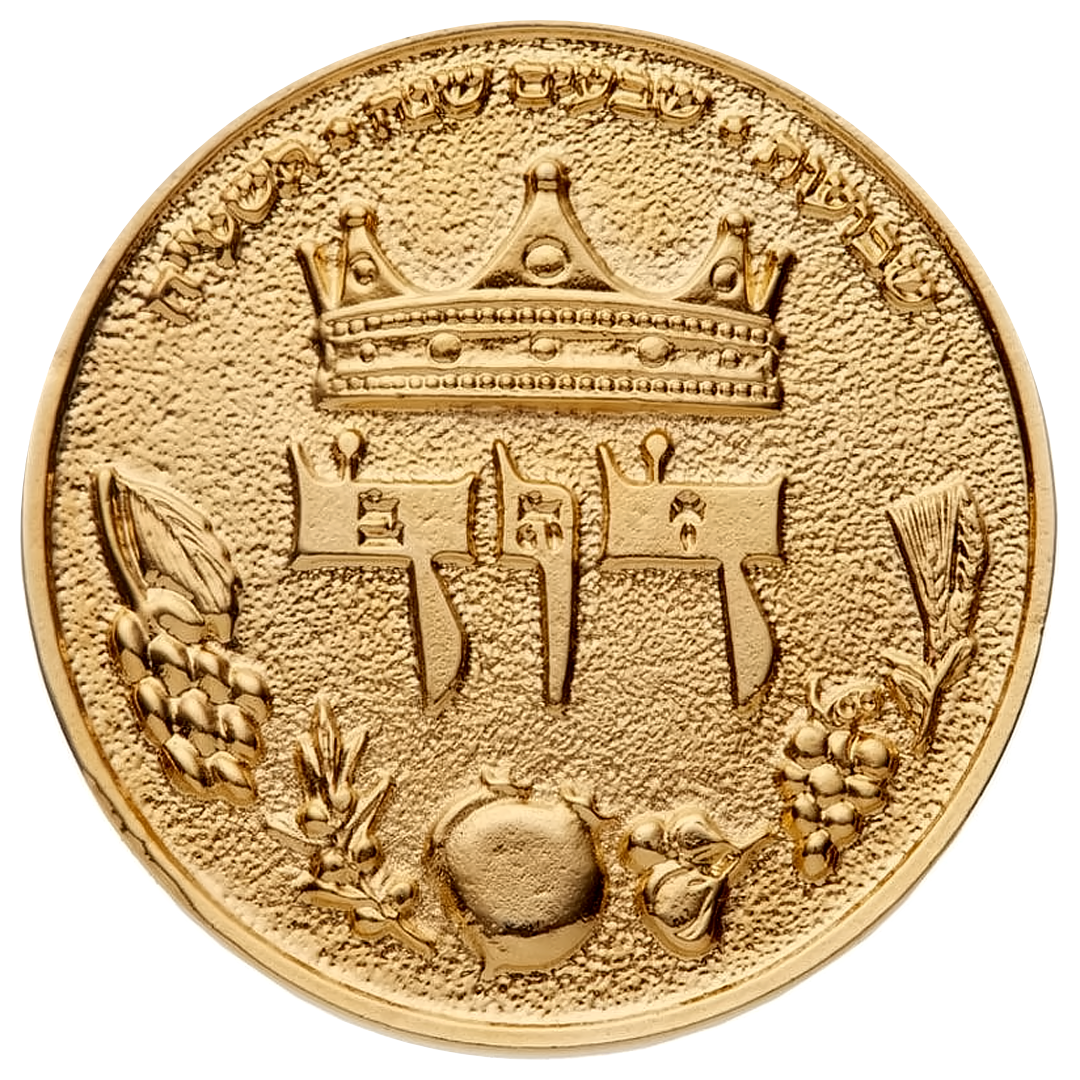 King David Half-Shekel Temple Coin