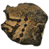 Reverse of bronze Herod the Great prutah, showing a three-legged Temple table