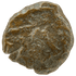 Reverse of bronze Herod the Great prutah, showing a three-legged Temple table