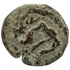 Obverse of bronze Herod the Great prutah, showing a royal diadem