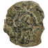Reverse of bronze Herod the Great prutah, showing a three-legged Temple table