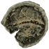Reverse of bronze Herod the Great prutah, showing a three-legged Temple table