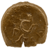 Obverse of bronze Herod the Great prutah, showing a royal diadem