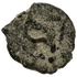 Obverse of bronze Herod the Great prutah, showing a royal diadem