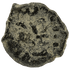 Reverse of bronze Herod the Great prutah, showing a three-legged Temple table