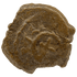 Obverse of bronze Herod the Great prutah, showing a royal diadem