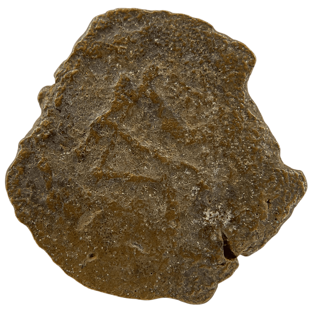 Reverse of bronze Herod the Great prutah, showing a three-legged Temple table