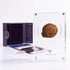 Bronze Widow's Mite prutah, anchor obverse, in a display case with gift box, certificate and a packet of crushed Jerusalem stone