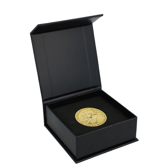 Sons of Light Against Sons of Darkness coin - gold plated - with box (5409590050966) (7910544933014)