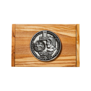 Olive Wood Business Card Holders with coin (6571812651158)
