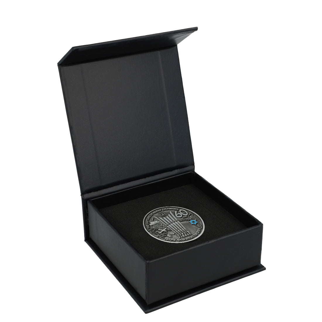 Nazi Hunters - Catching Adolf Eichmann - Mossad Coin - in box (5557791522966)