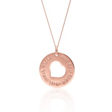 Load image into Gallery viewer, Heart of Israel Necklace - Rose Gold (7243656659094)