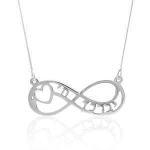 Infinity Blessing Necklace (Sterling Silver) (7243657085078)